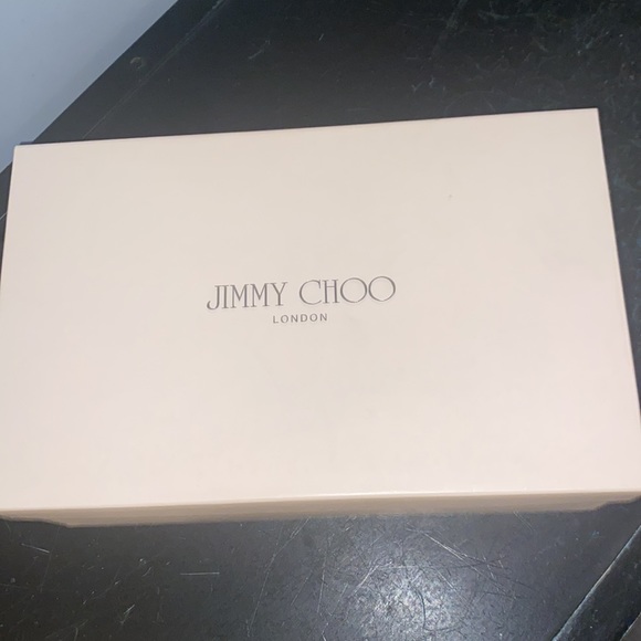 Jimmy Choo glitter fabric champagne pumps with gorgeous mirror heel - Picture 5 of 13